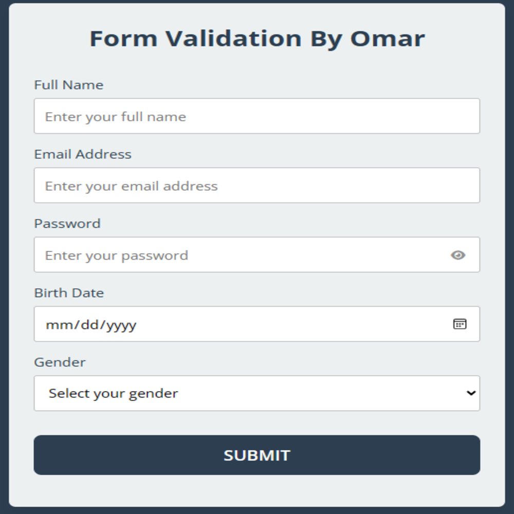 Form Validation JS